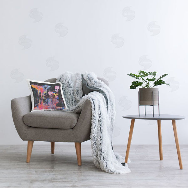 Stupell Industries Nuk Nalandro | Bold Otherworldly Blossoms Printed Throw Pillow