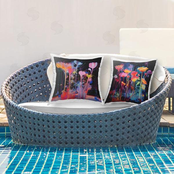Stupell Industries Nuk Nalandro | Otherworldly Bright Blooms Printed Throw Pillow Set