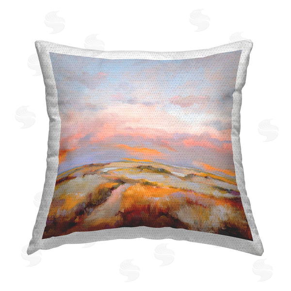 Stupell Industries Odile | Bright Sun Bleached Meadow Printed Throw Pillow
