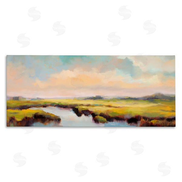 stupell industries Odile | Sunrise over Rural Stream Wall Art