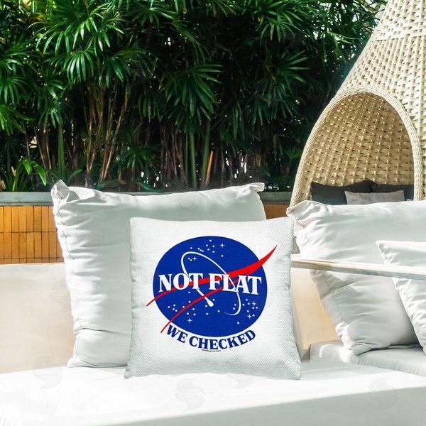 Stupell Industries Off World Designs | Not Flat We Checked Printed Throw Pillow