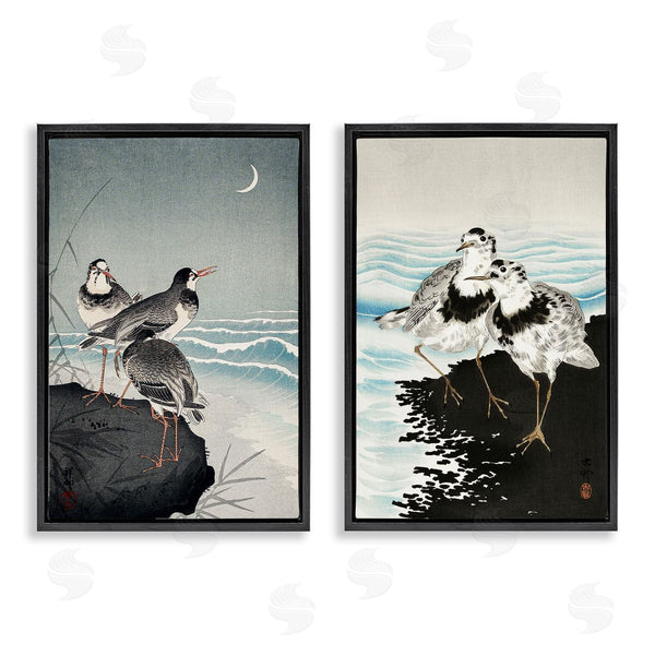 Stupell Industries Ohara Koson | Sea Birds Under Moon