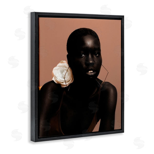 Stupell Industries Oladimeji Odunsi | Beautiful Woman & Rose