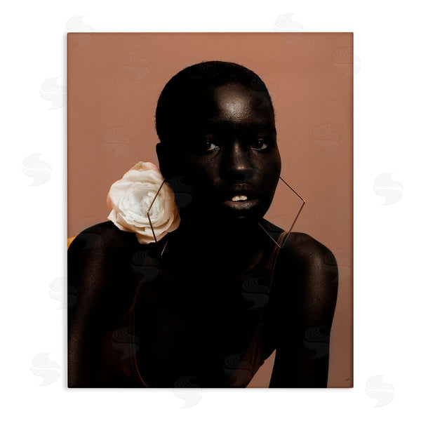 stupell industries Oladimeji Odunsi | Beautiful Woman & Rose