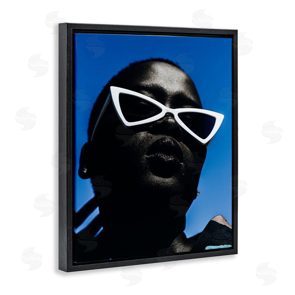 Stupell Industries Oladimeji Odunsi | Stylish Sunglasses On Blue