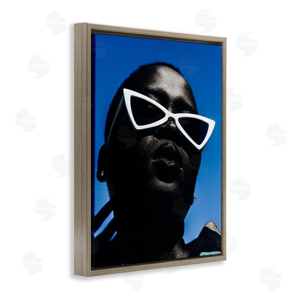 Stupell Industries Oladimeji Odunsi | Stylish Sunglasses On Blue