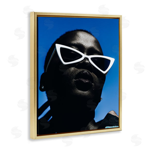 Stupell Industries Oladimeji Odunsi | Stylish Sunglasses On Blue