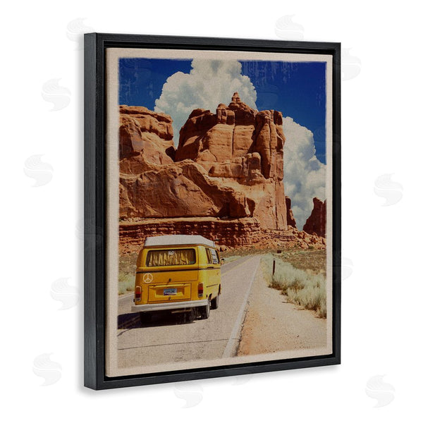 Stupell Industries Old Red Truck | Retro Desert Adventure Wall Art