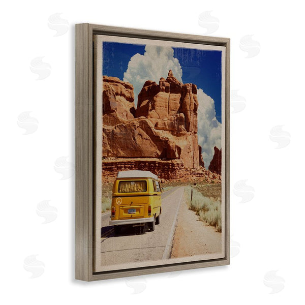 Stupell Industries Old Red Truck | Retro Desert Adventure Wall Art