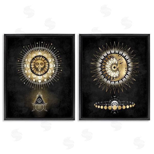 Stupell Industries Oliver Jeffries | Astral Eye & Moon Phases