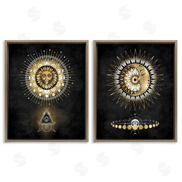 Stupell Industries Oliver Jeffries | Astral Eye & Moon Phases