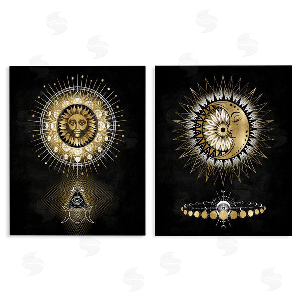 stupell industries Oliver Jeffries | Astral Eye & Moon Phases