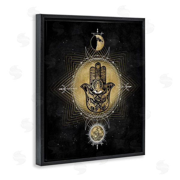 Stupell Industries Oliver Jeffries | Geometric Hamsa And Evil Eye Astrological Symbols Wall Art