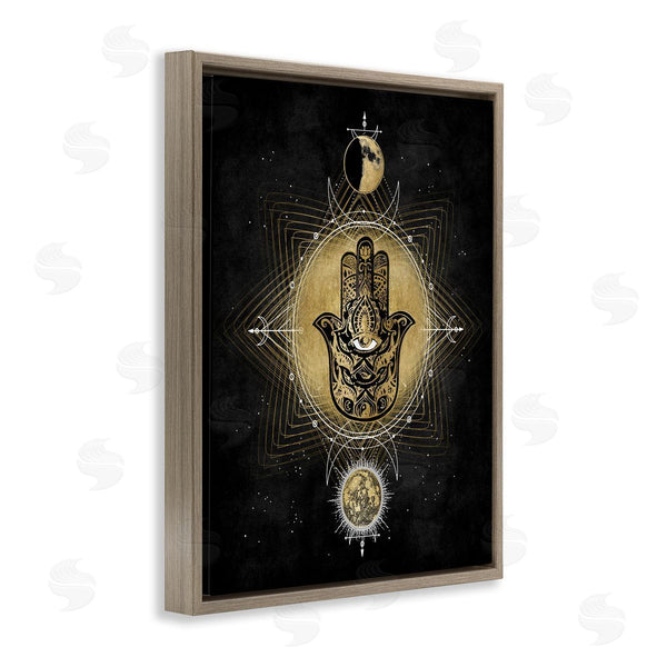 Stupell Industries Oliver Jeffries | Geometric Hamsa And Evil Eye Astrological Symbols Wall Art