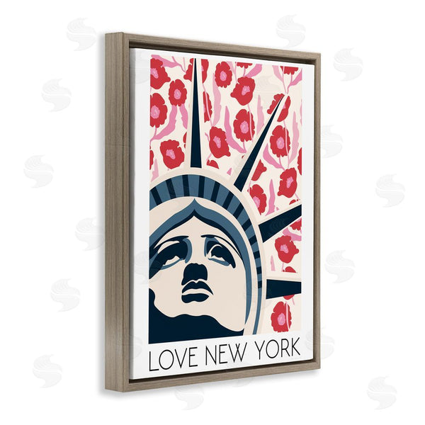 Stupell Industries Omar Escalante | Groovy Florals Love New York Wall Art