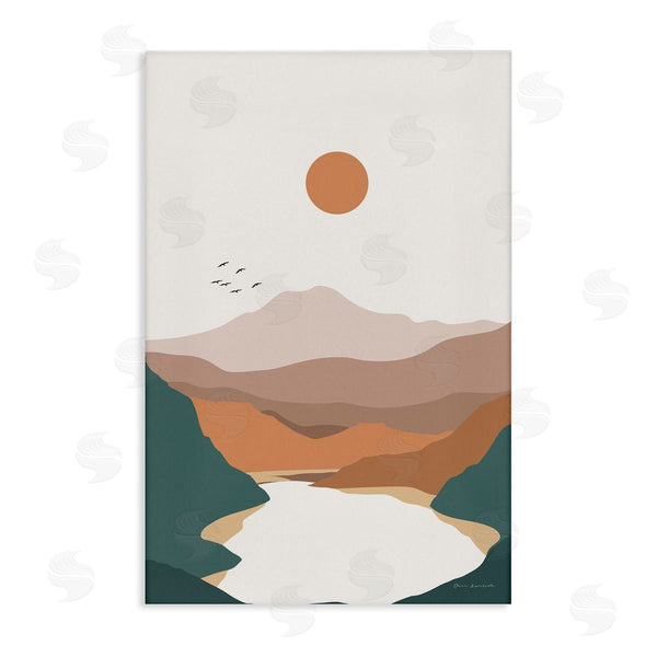stupell industries Omar Escalante | Mountain Valley Lake Wall Art