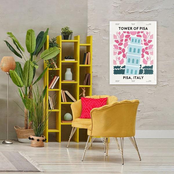 Stupell Industries Omar Escalante | Pastel Groovy Tower Of Pisa Wall Art