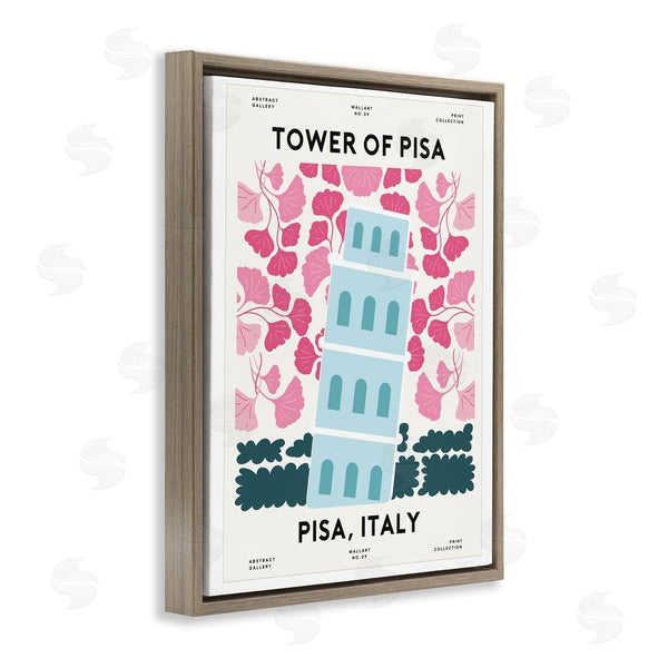 Stupell Industries Omar Escalante | Pastel Groovy Tower Of Pisa Wall Art