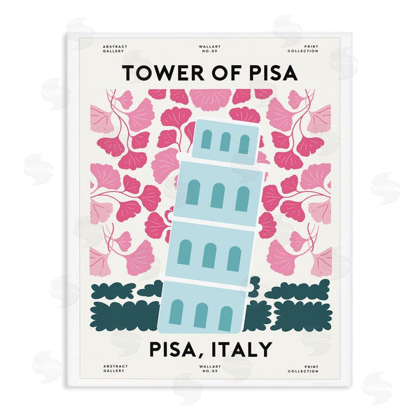 stupell industries Omar Escalante | Pastel Groovy Tower of Pisa Wall Art