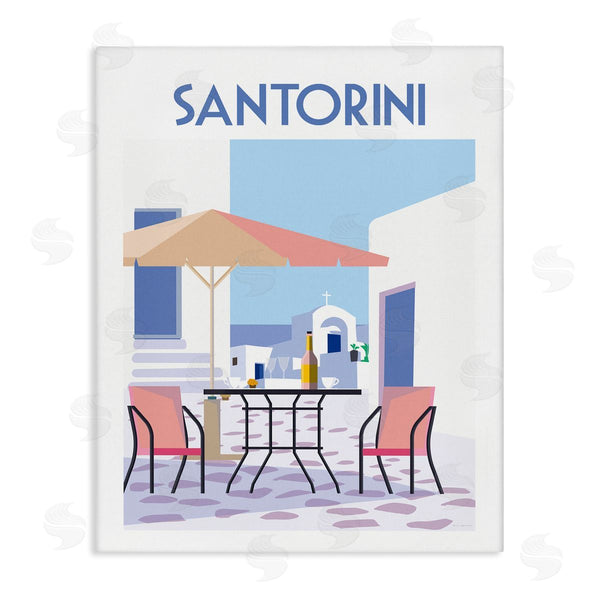 stupell industries Omar Escalante | Santorini Bistro Poster Wall Art