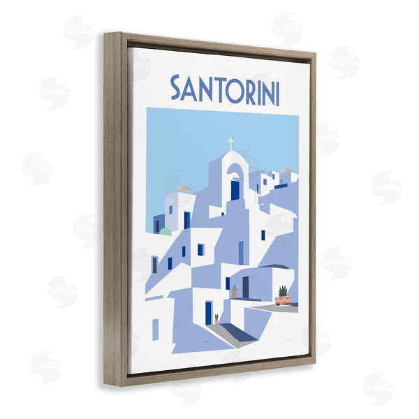Stupell Industries Omar Escalante | Santorini City Architecture Wall Art