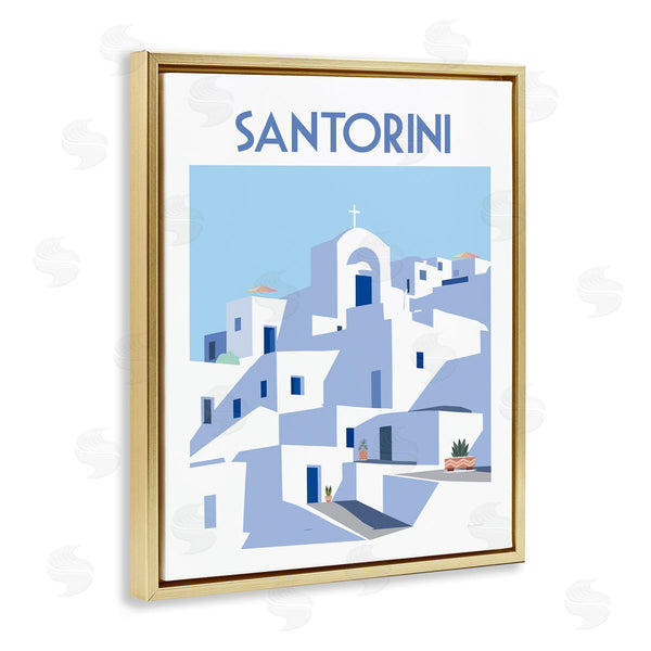 Stupell Industries Omar Escalante | Santorini City Architecture Wall Art