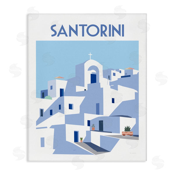 stupell industries Omar Escalante | Santorini City Architecture Wall Art