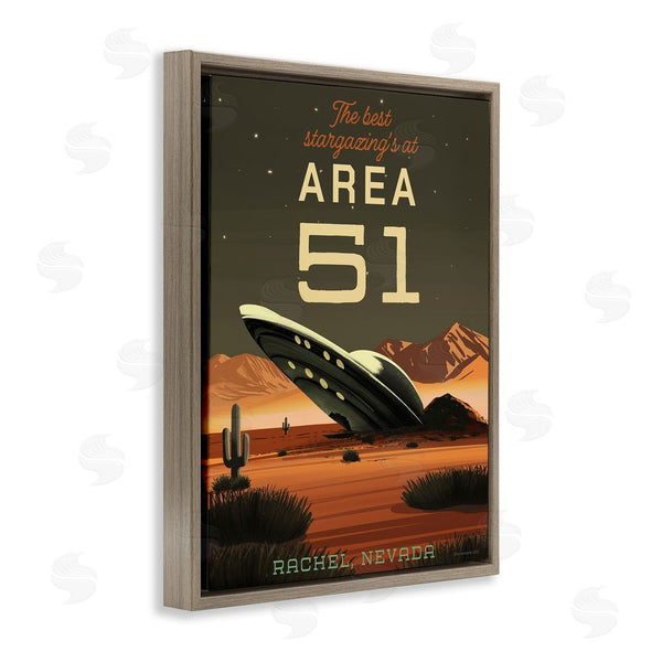 Stupell Industries Omar Escalante | Stargazing Area 51 Wall Art
