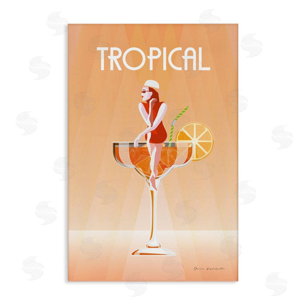 stupell industries Omar Escalante | Tropical Drink Girl