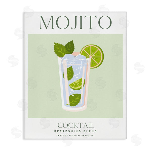 stupell industries Omar Escalante | Tropical Paradise Mojito Cocktail