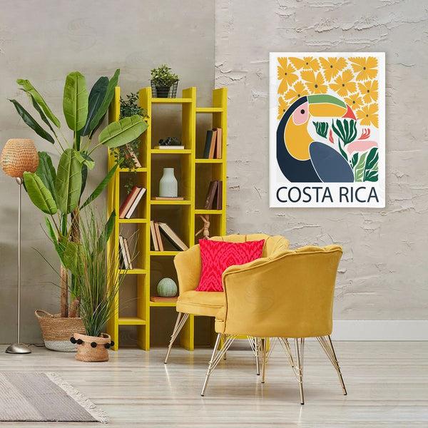 Stupell Industries Omar Escalante | Tropical Toucan & Flowers Wall Art