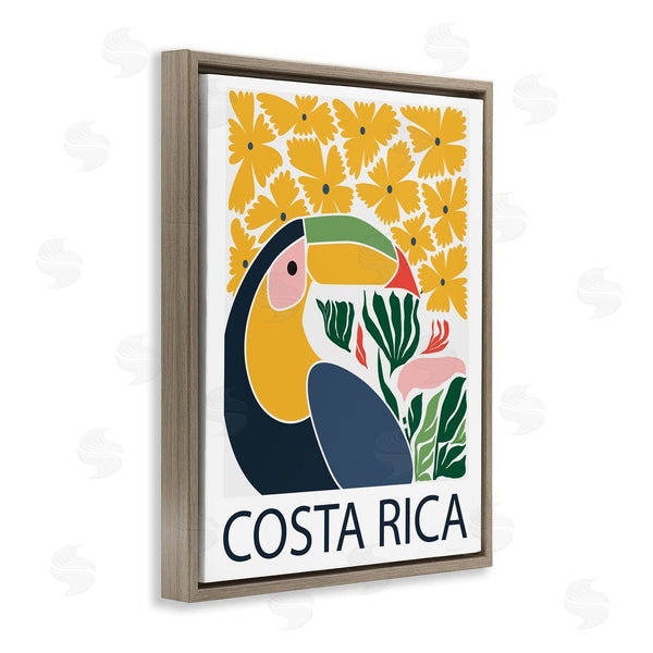 Stupell Industries Omar Escalante | Tropical Toucan & Flowers Wall Art