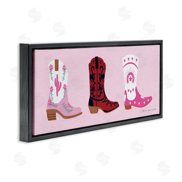 Stupell Industries Omar Escalante | Various Cowgirl Boots Wall Art