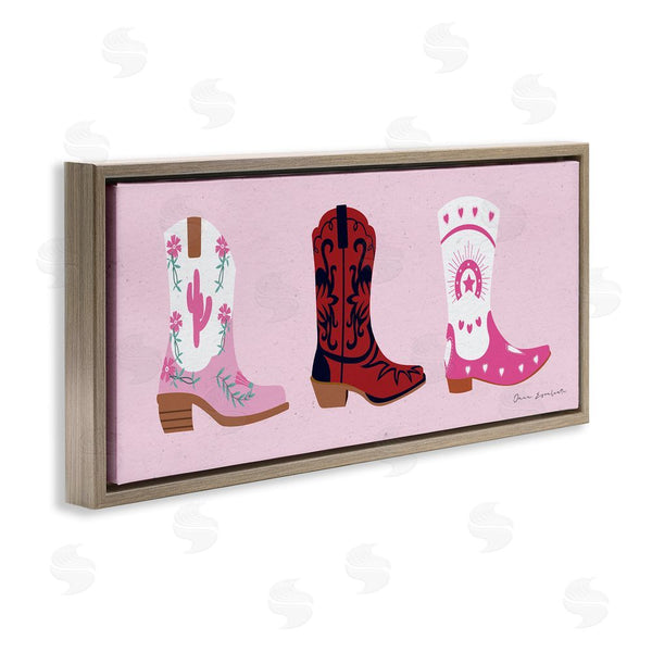 Stupell Industries Omar Escalante | Various Cowgirl Boots Wall Art