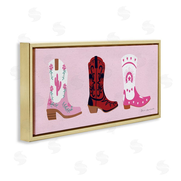 Stupell Industries Omar Escalante | Various Cowgirl Boots Wall Art