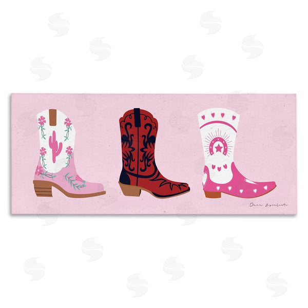 stupell industries Omar Escalante | Various Cowgirl Boots Wall Art
