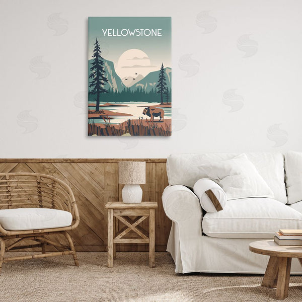 Stupell Industries Omar Escalante | Yellowstone Landmark View Wall Art
