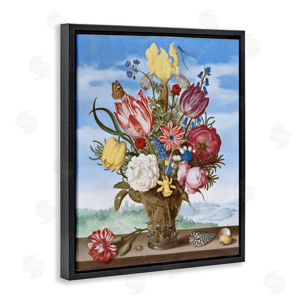 Stupell Industries One1000paintings | Bouquet Of Flowers On Edge Classic Ambrosius Bosschaert Painting Wall Art