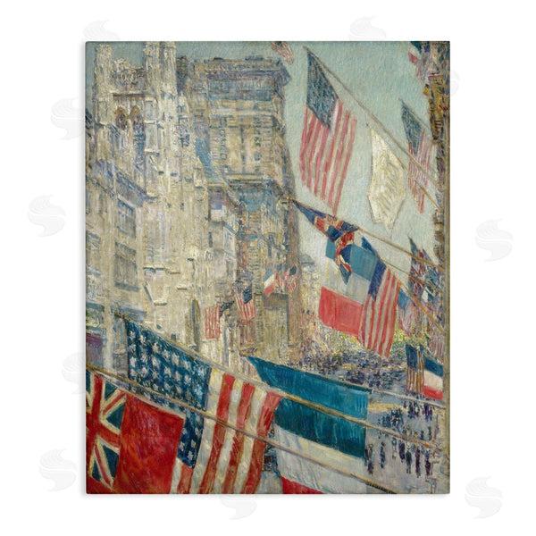 stupell industries one1000paintings | Classic Americana Flags Wall Art