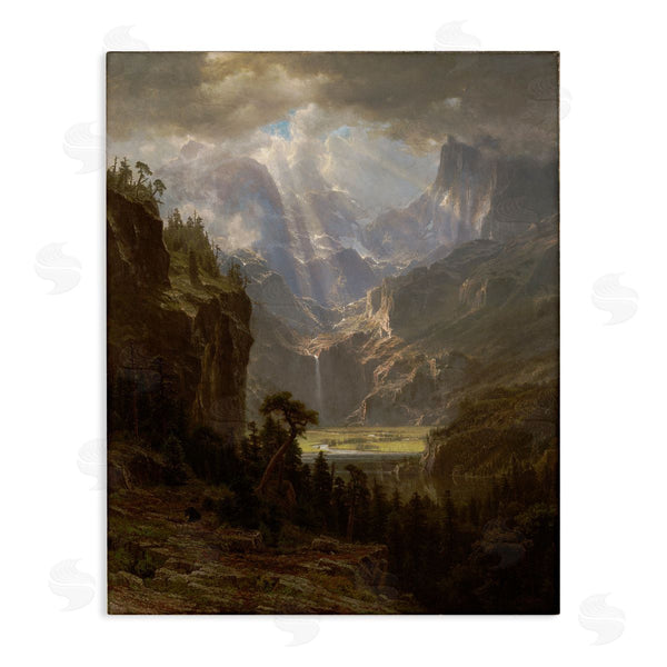 stupell industries one1000paintings | Classic Bierstadt Rocky Mountains Wall Art