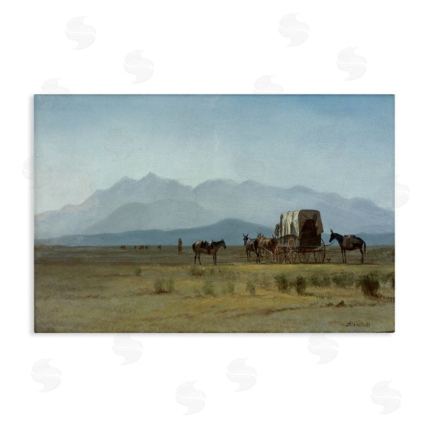 stupell industries one1000paintings | Classic Bierstadt Surveyor's Wagon Wall Art