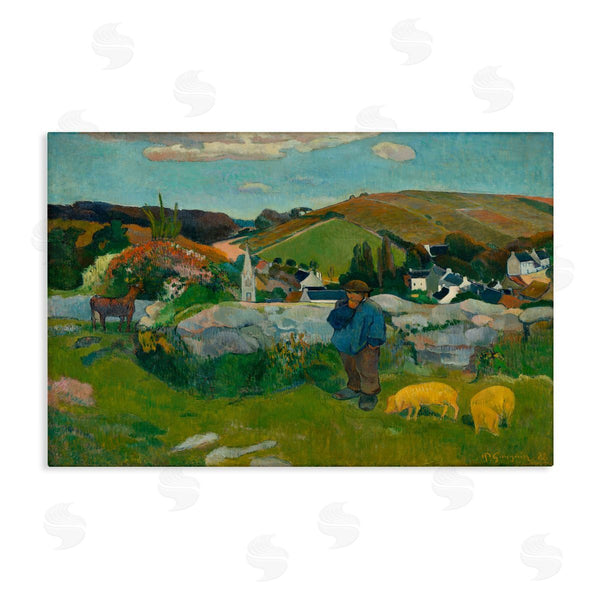 stupell industries one1000paintings | Classic Gauguin Swineherd Wall Art