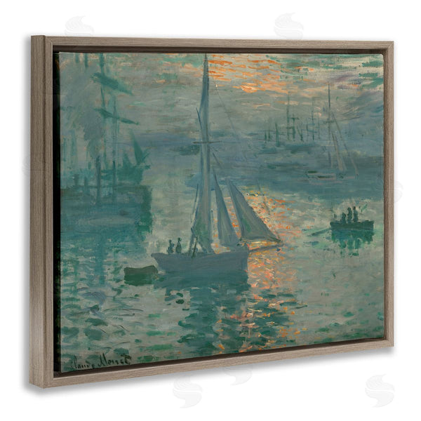 Stupell Industries One1000paintings | Classic Monet Marine Sunrise Wall Art