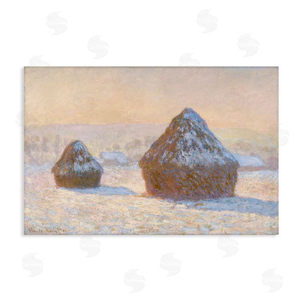 stupell industries one1000paintings | Classic Monet Wheatstacks Wall Art