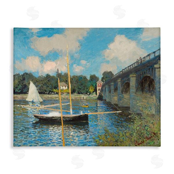 stupell industries one1000paintings | Classic River with Boats Sailing Wall Art