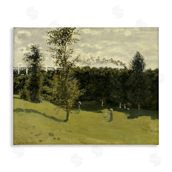 stupell industries one1000paintings | Classic Train in Countryside Wall Art