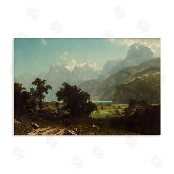 stupell industries one1000paintings | Classical Bierstadt Lake Lucerne Wall Art