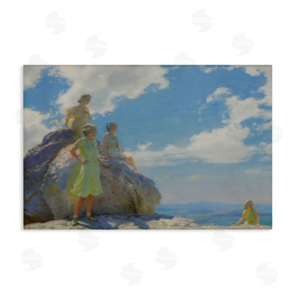 stupell industries one1000paintings | Classical Family by Rocks Wall Art