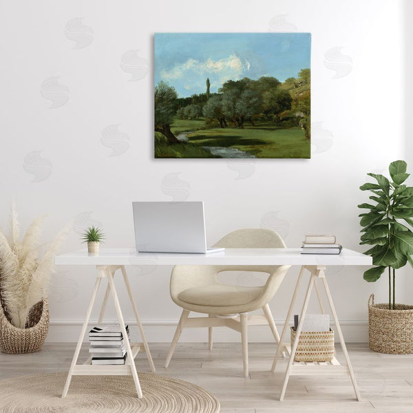 Stupell Industries One1000paintings | Classical Green Field Landscape Wall Art