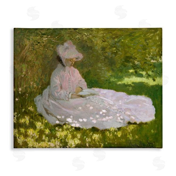 stupell industries one1000paintings | Classical Monet Springtime Portrait Wall Art